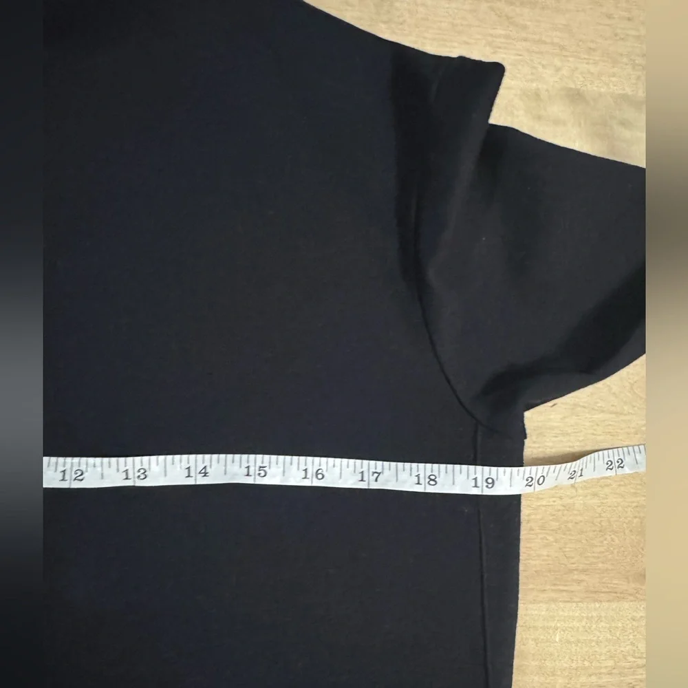 Stateside Anthropologie oversized long sleeve pocket T shirt in black